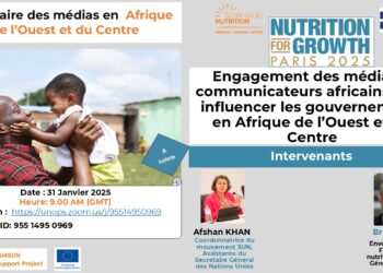 Prochain sommet de la Nutrition N4G à Paris: Les journalistes Africains mobilisés pour influencer les engagements de leurs Gouvernements