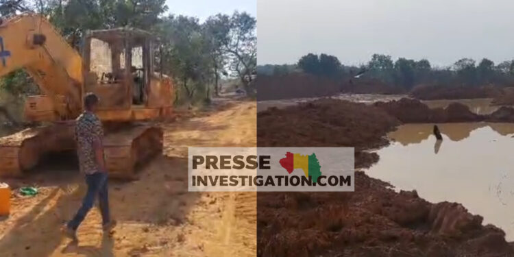 Kouroussa : l’exploitation sauvage et clandestine d’une mine d’or dans le district de Bokoro !